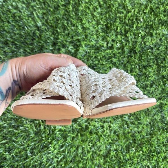 KENSIE Khadijah Women’s White Mule Block Heel Slides size 8.5 - Picture 6 of 7